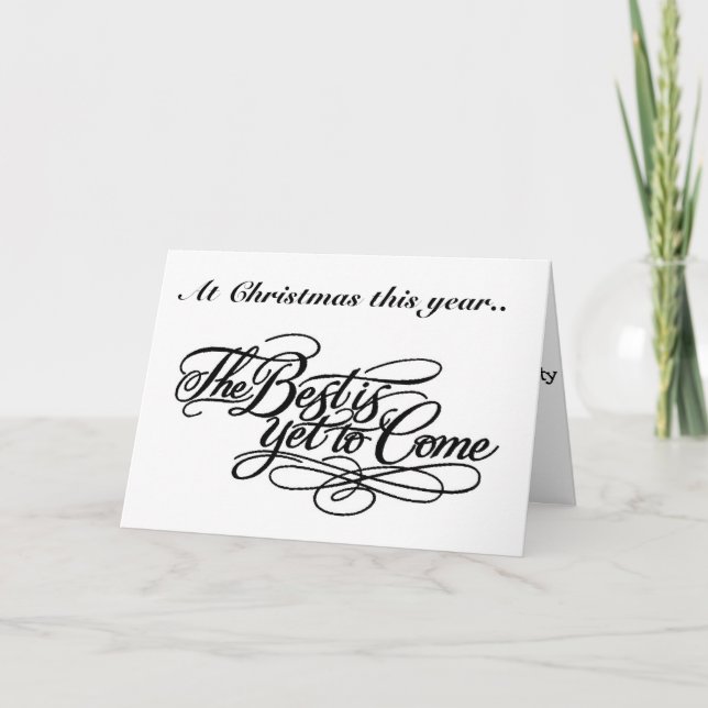 THE BEST IS YET TO COME-U WERE NAUGHTY-CHRISTMAS HOLIDAY CARD (Front)