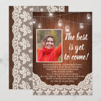 The Best is Yet to Come Vintage Retirement Party Invitation