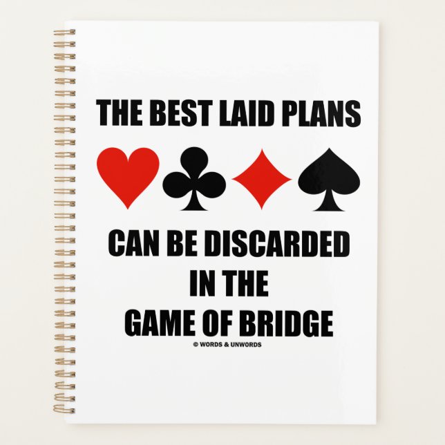 The Best Laid Plans Can Be Discarded In Bridge Planner (Front)