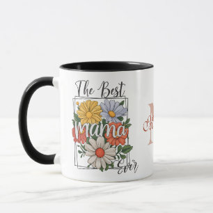The Best Mama Ever Floral Print Mug