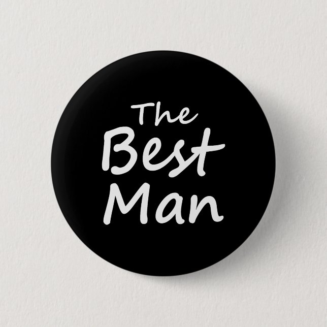 The Best Man - Groom Crew - Bachelor Party  6 Cm Round Badge (Front)
