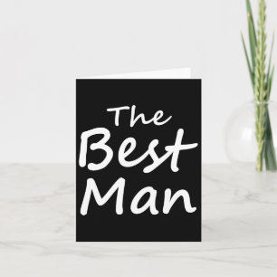 The Best Man - Groom Crew - Bachelor Party Card