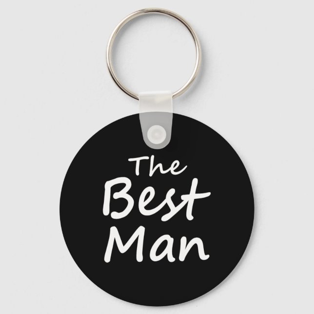 The Best Man - Groom Crew - Bachelor Party  Key Ring (Front)