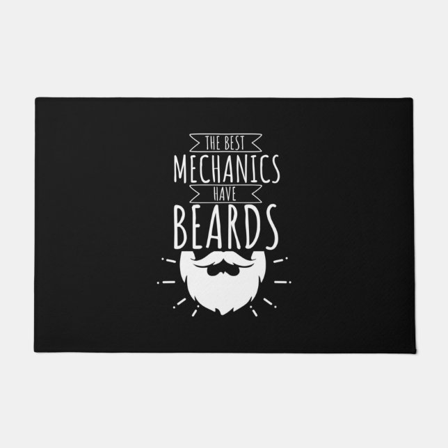 The Best Mechanics Have Beards Doormat (Front)