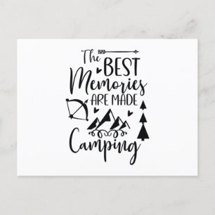 The best memories are made camping postcard
