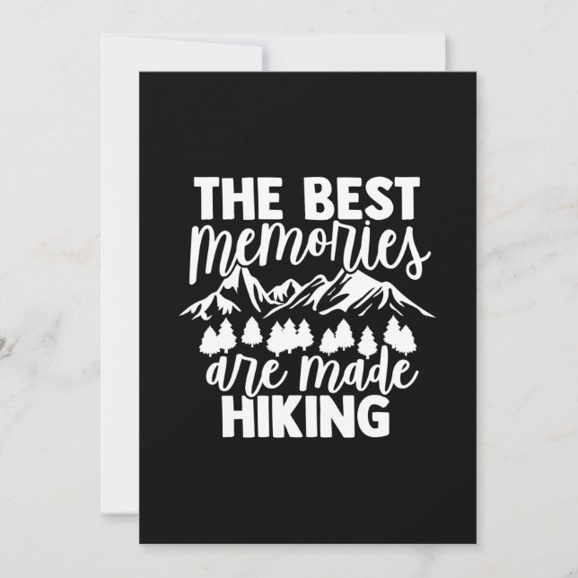 The Best Memories Are Made Hiking Invitation (Front)