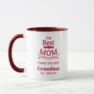 The Best MOM Makes The Best Grandma Personalised Mug