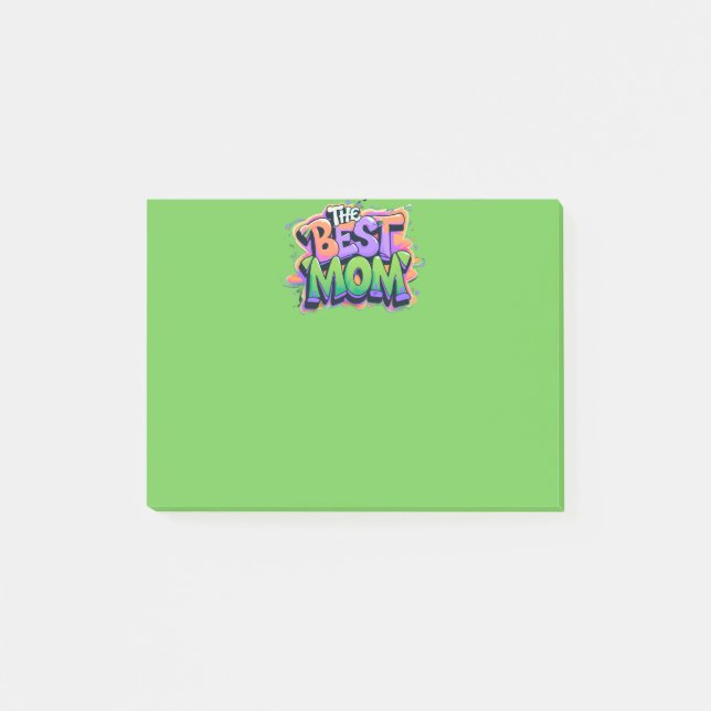 The best mom style graffiti post-it notes (Front)