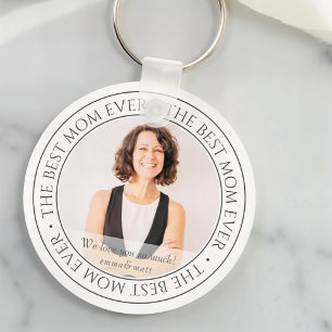 The Best Mum Ever Modern Classic Photo Key Ring
