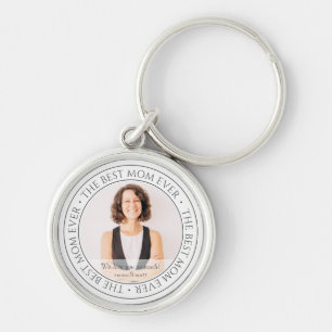 The Best Mum Ever Modern Classic Photo Key Ring