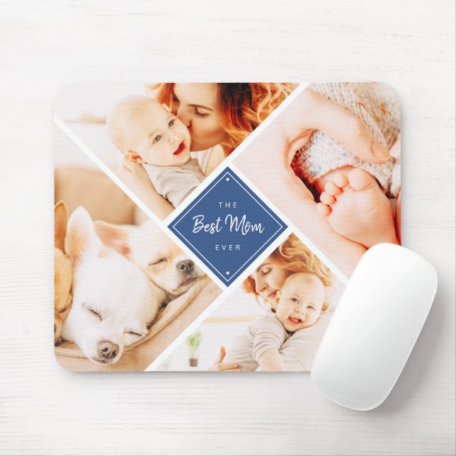 The Best Mum Ever Modern Custom Photos Mouse Pad (With Mouse)