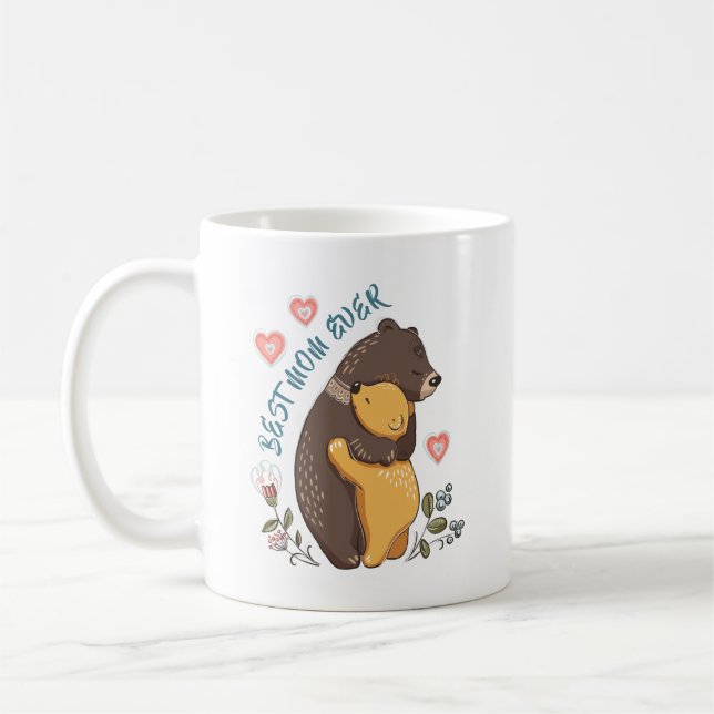 The best mum ever Mug, best mother's day gift Coffee Mug (Left)