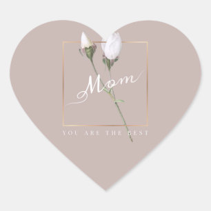The best mum heart sticker