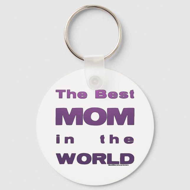The Best Mum in the World Key Ring (Front)