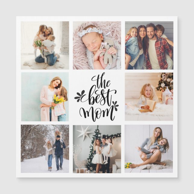 The Best Mum Photo Collage Typography Modern (Front)
