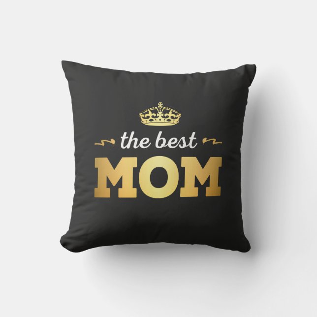 The Best Mum with crown Cushion (Front)