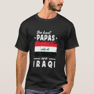 The Best Papas are Iraqi Father's Day Iraq Flag T-Shirt