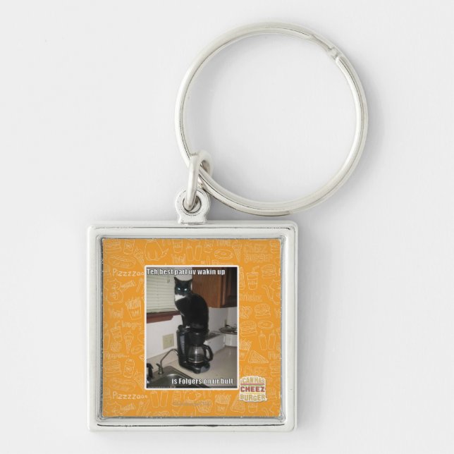 the best part uv wakin up key ring (Front)