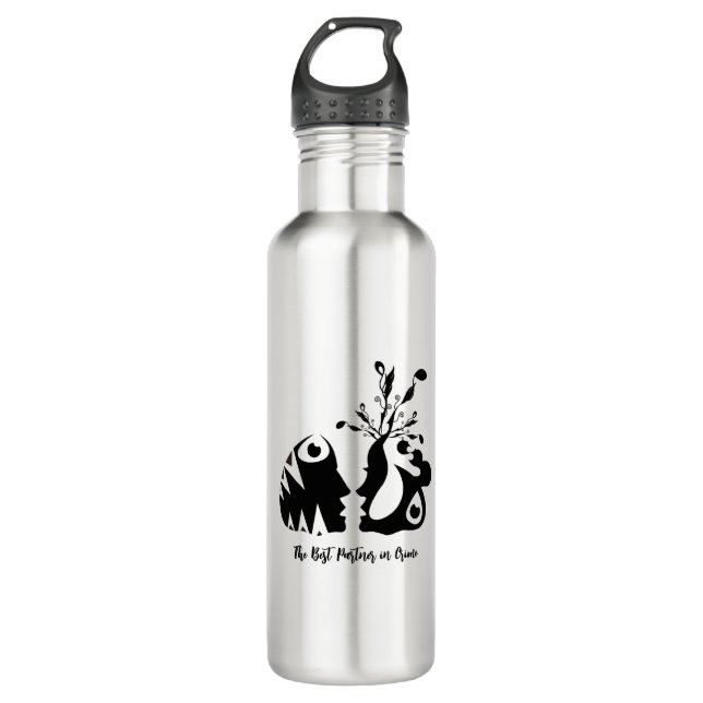 The best partner in crime 710 ml water bottle (Front)