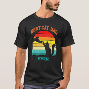 The best present for the father Vintage Best Cat D T-Shirt