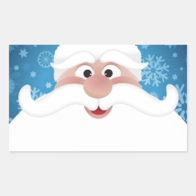 The Best Santa Rectangular Sticker (Front)