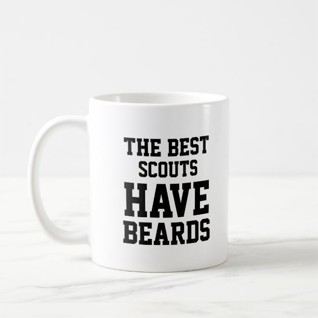 The Best Scouts Have Beards Coffee Mug (Left)