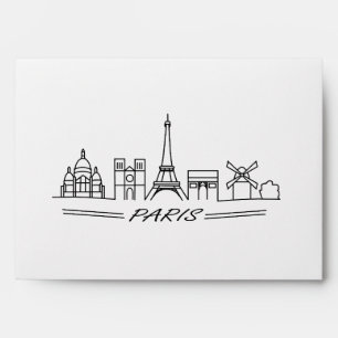 The best sights of Paris Envelope