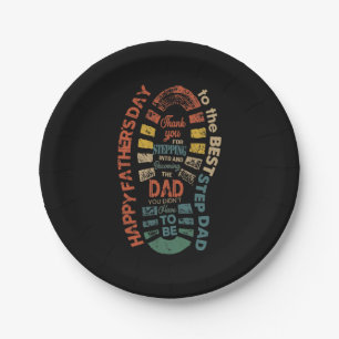 The Best Step Dad Thank You For Stepping Into Paper Plate