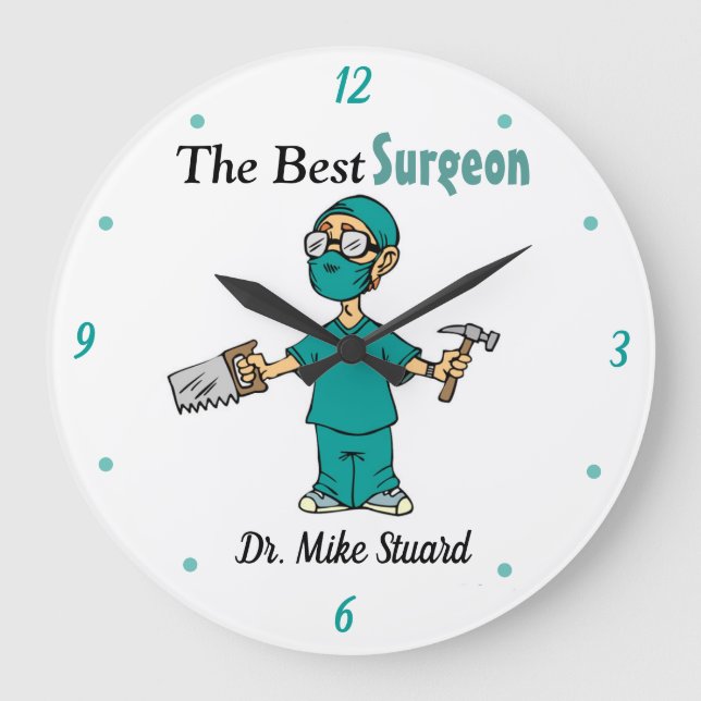 The Best Surgeon Funny  Large Clock (Front)