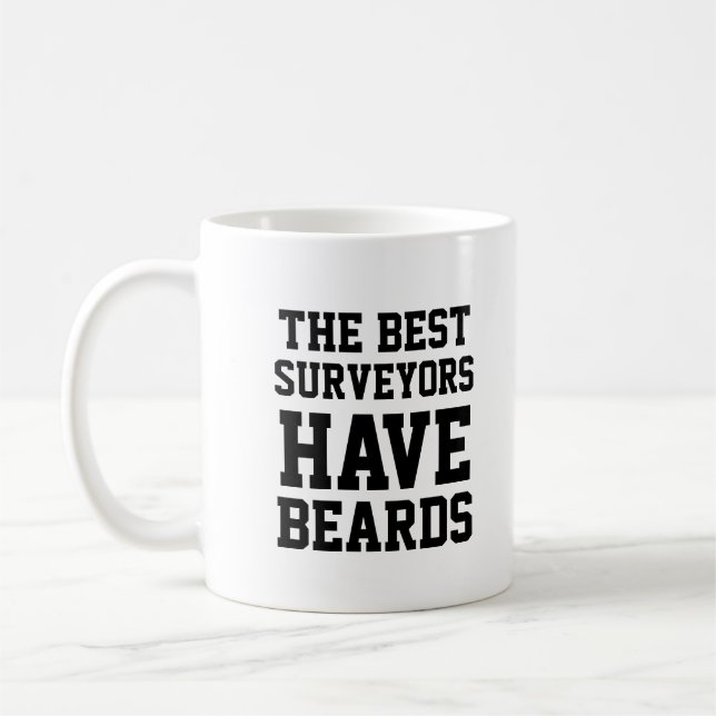 The Best Surveyors Have Beards Coffee Mug (Left)