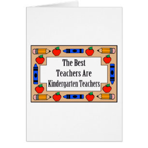 The Best Teachers Are Kindergarten Teachers