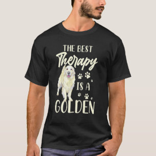 the best therapy is a golden doodle dog  dog owner T-Shirt