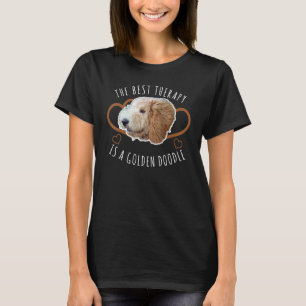 The Best Therapy Is A Goldendoodle Doodle Mum Dood T-Shirt