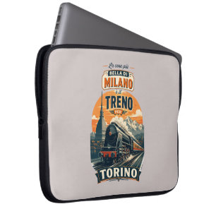 The Best Thing About Milan Is The Train To Turin Laptop Sleeve