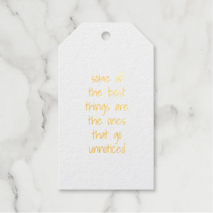 The Best Things Foil Gift Tag