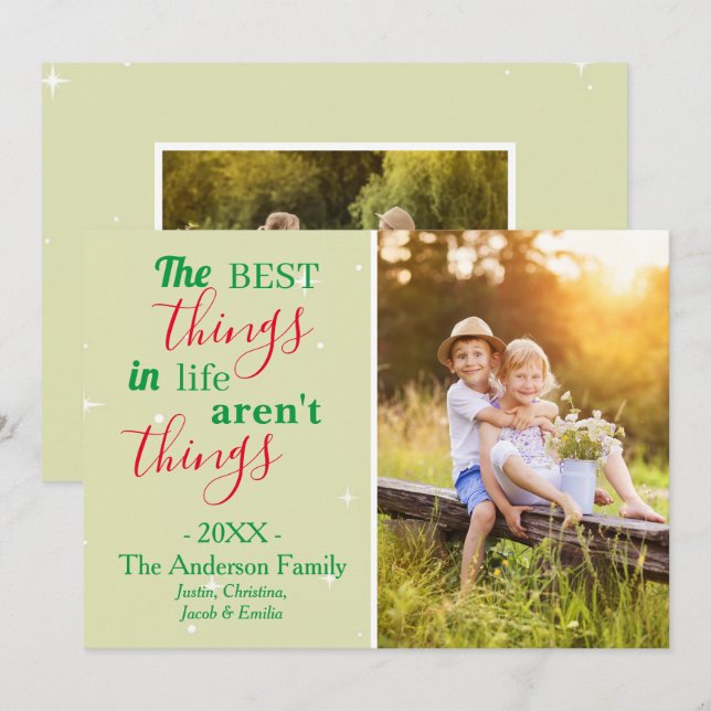 The Best Things - Holiday Card (Front/Back)