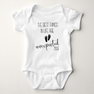 The Best Things in Life Are Unexpected Pregnancy  Baby Bodysuit
