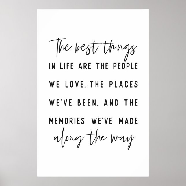 The best things in life poster (Front)