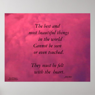 THE BEST...THINGS IN THE WORLD HELEN KELLER POSTER
