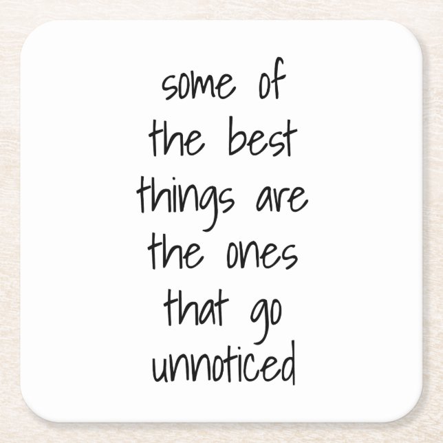 The Best Things Paper Coaster (Front)