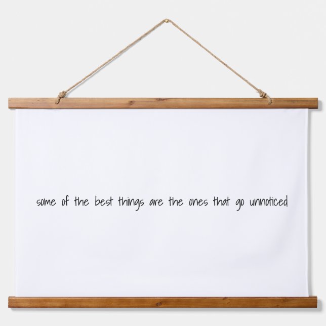 The Best Things Wood Topped Wall Tapestry (Front)