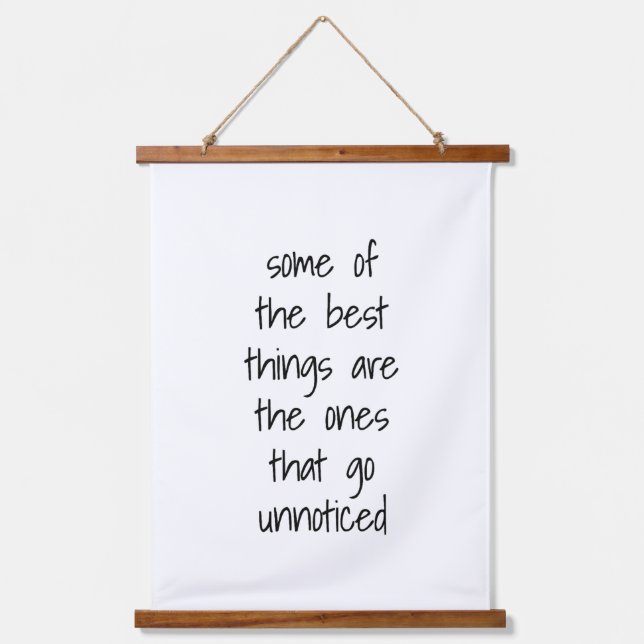 The Best Things Wood Topped Wall Tapestry (Front)