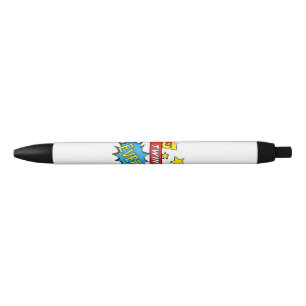 The best twin ever pop art comic book black ink pen