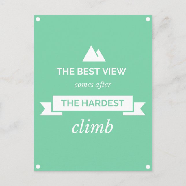 The Best View Postcard (Front)