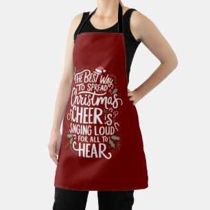 The Best Way To Spread Christmas Cheer Holiday  Apron