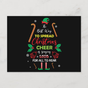 The Best Way to Spread Christmas Cheer is Singing Postcard