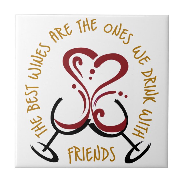 The Best Wines Ceramic Tile (Front)