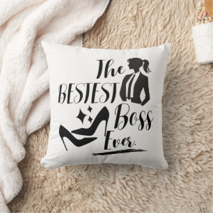 The Bestest Lady Boss Cushion