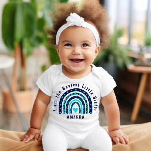 The Bestest Little Sister Baby Jersey Bodysuit