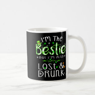 The bestie also lost and irish patrick's day party coffee mug